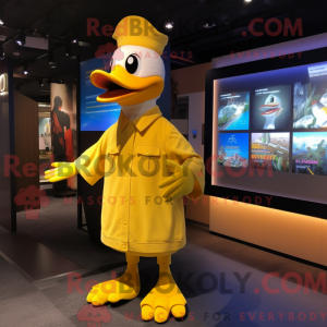 Gul gæs maskot kostume...