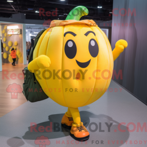 Yellow Pumpkin mascot...