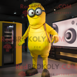 Disfraz de mascota cíclope...