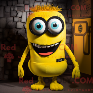 Yellow Cyclops mascot...