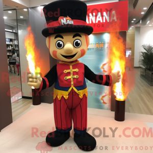 Feuerschlucker-Maskottchenk...
