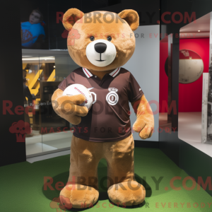 Brun Teddy Bear maskot...