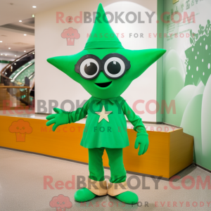 Grønn sjøstjerne maskot...