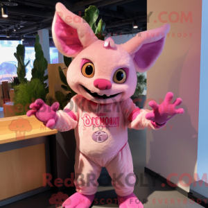 Pink Chupacabra mascot...