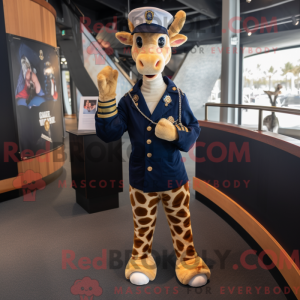 Navy Giraffe maskot...