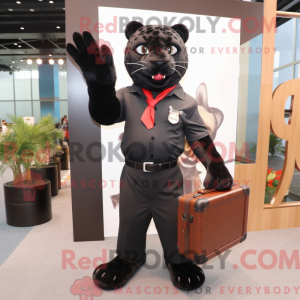 Mascotte de Léopard noir...