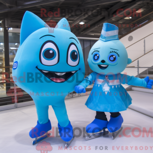 Postava maskota Cyan Pair...