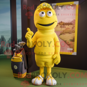 Gul Golf Bag máscara...