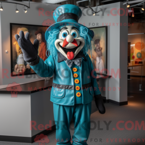 Blauwgroen clown...