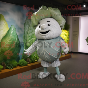 Zilverkool mascottekostuum...