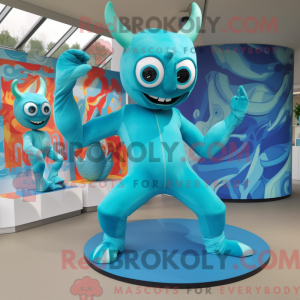 Turkis Contortionist maskot...