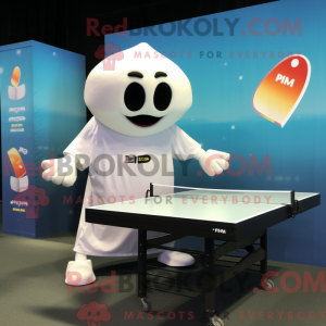 Witte pingpongtafel...