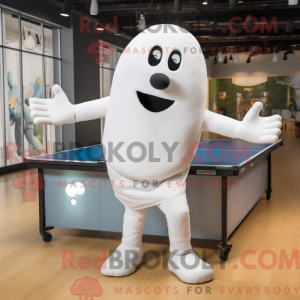 Witte pingpongtafel...