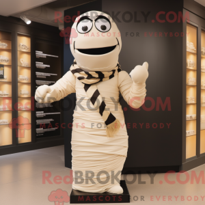 Creme Mummy maskot kostume...