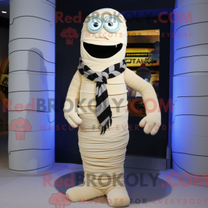 Cream Mummy maskot...