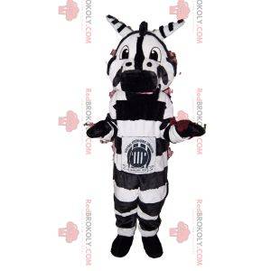 Verbazingwekkende en grappige zebra-mascotte.