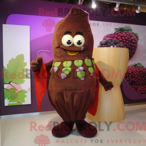 Brown Grape maskot kostyme...