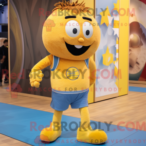 Gule kødboller maskot...