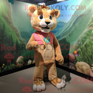 Peach Mountain Lion mascot...