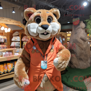 Peach Mountain Lion mascot...