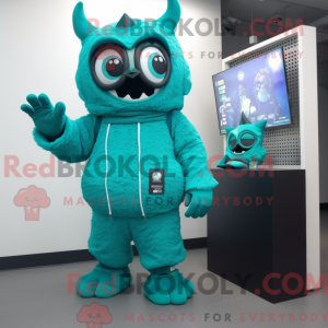 Teal Demon Maskottchen...