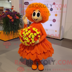 Oranje boeket bloemen...