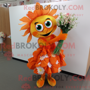 Orange Bouquet Of Flowers...