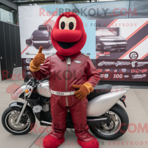 Maroon Hot Dog maskot...