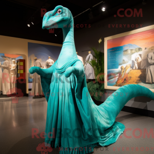 Blauwgroen Brachiosaurus...