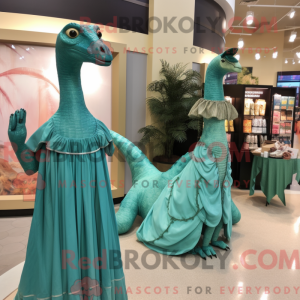 Blågrön Brachiosaurus...