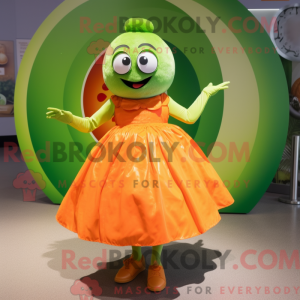 Limegrønn oransje máscara...