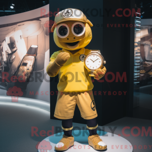 Guld armbåndsur maskot...