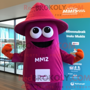 Costume de mascotte Magenta...