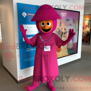 Costume de mascotte Magenta...
