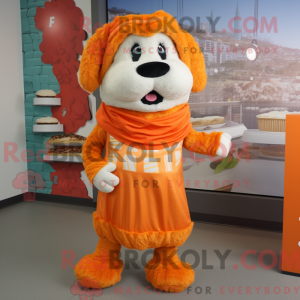 Orange Shepard S Pie maskot...