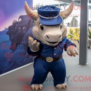 Granatowa maska Triceratops...