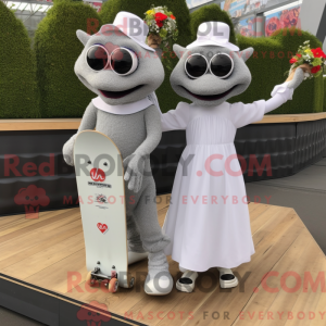 Gray Skateboard mascot...