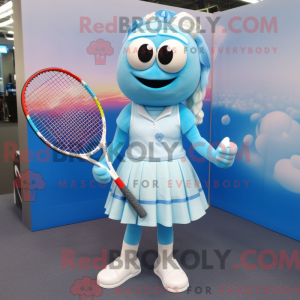 Sky Blue Tennis Racket...