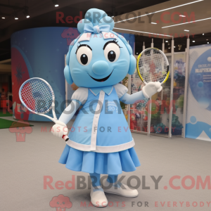 Sky Blue Tennis Racket...