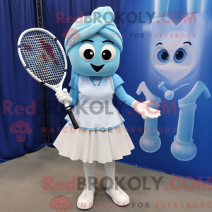 Himmelblå tennisracket...