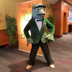 Forest Green Salmon mascot...