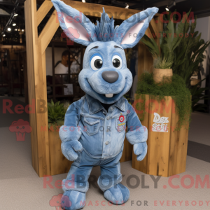 Costume mascotte d âne bleu...