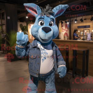 Blauer Esel Maskottchen...