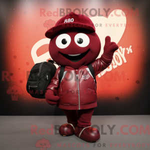 Maroon Ray maskotdraktfigur...