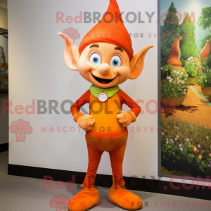 Postava maskota oranžového...