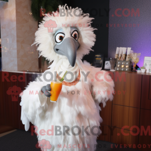 Mascotte d émeu blanc...