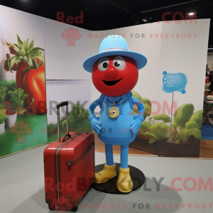 Sky Blue Tomato maskot...
