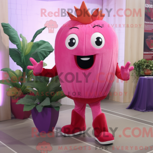 Rosa Beet maskotka pasuje...