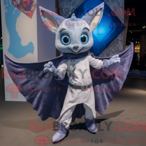 Sølv flagermus maskot...