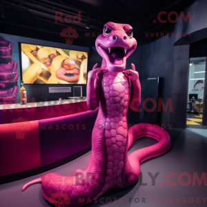 Magenta Anaconda maskotka...